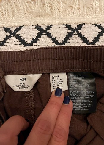 Kahverengi Bol Kesim Kadın Kot Pantolon - Görsel 3