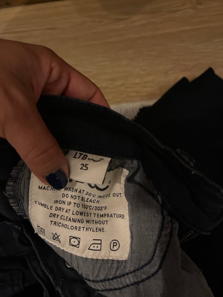 Kadın Siyah Batik Desen Denim Pantolon - Görsel 5