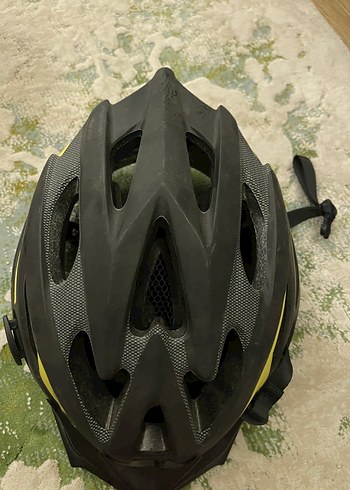 Sarı Baskılı Biker Motosiklet  bisiklet Kaskı - Görsel 2