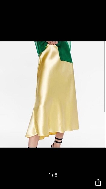 Zara saten etek