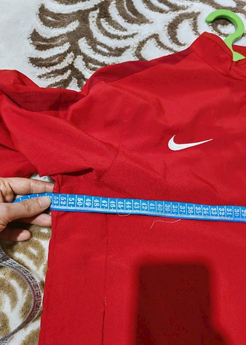 Kırmızı Nike Fermuarlı Midi Spor Ceket - Görsel 5