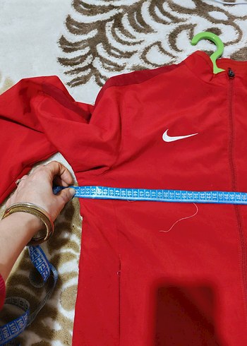 Kırmızı Nike Fermuarlı Midi Spor Ceket - Görsel 2
