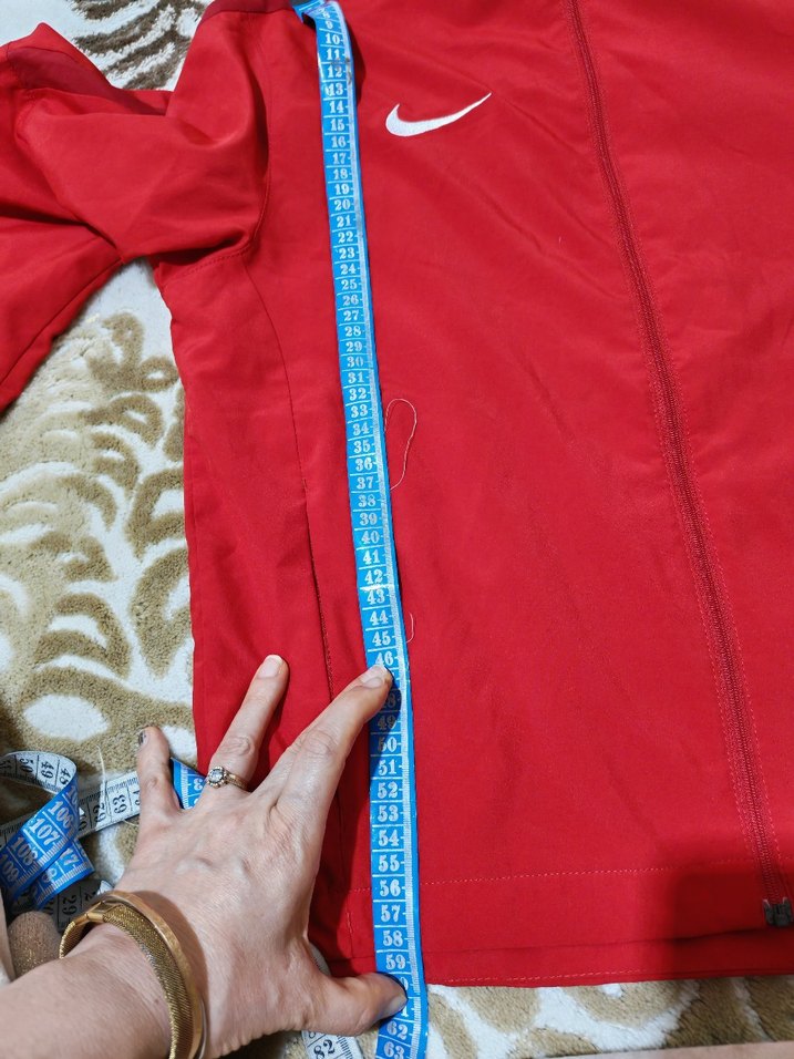 Kırmızı Nike Fermuarlı Midi Spor Ceket - Görsel 3