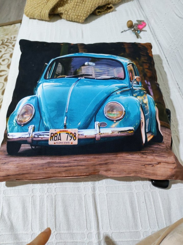 Turkuaz  Araba desenli Yastık ikili fiyat - Görsel 2