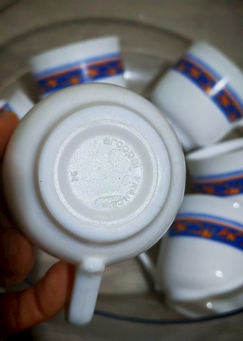 arcopal fincanMavi Desenli Porselen Fincan Seti - Görsel 3