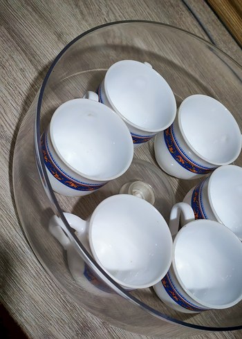 arcopal fincanMavi Desenli Porselen Fincan Seti - Görsel 7