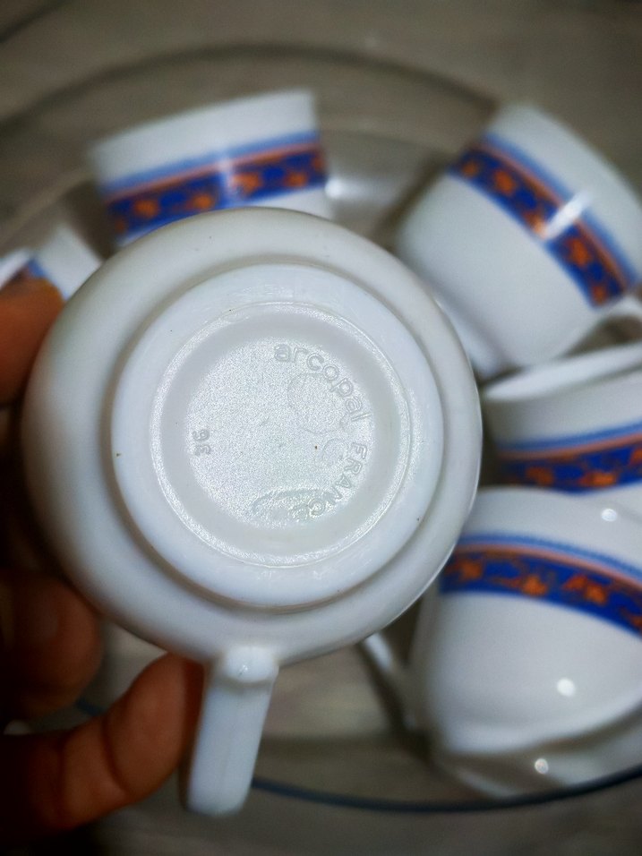 arcopal fincanMavi Desenli Porselen Fincan Seti - Görsel 3