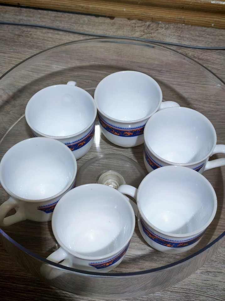 arcopal fincanMavi Desenli Porselen Fincan Seti - Görsel 2