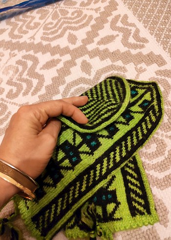 Nakışlı Koyu patik çorap #örmepatik - Görsel 2