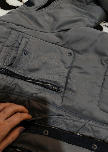 wrangler marka Gri Düğmeli Erkek Mont - Görsel 6