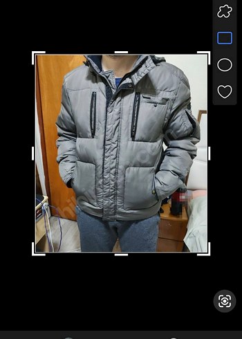 wrangler marka Gri Düğmeli Erkek Mont - Görsel 2