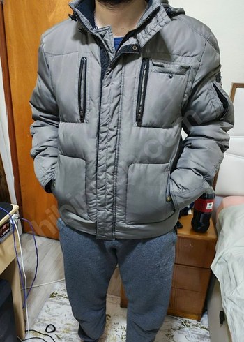 wrangler marka Gri Düğmeli Erkek Mont - Görsel 3