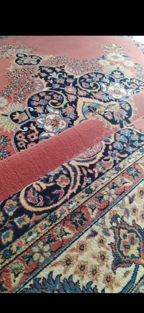 Koyu Pembe Desenli Klasik Halı - Görsel 5