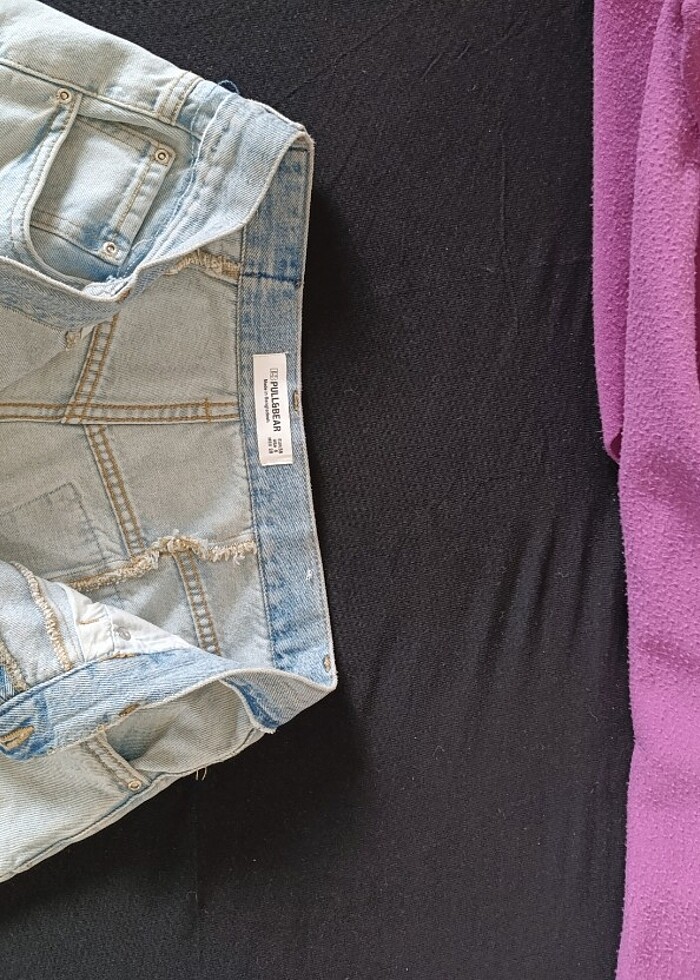 Pull&Bear Kot Şort - Görsel 5