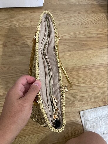 Beden altın Renk El örgüsü