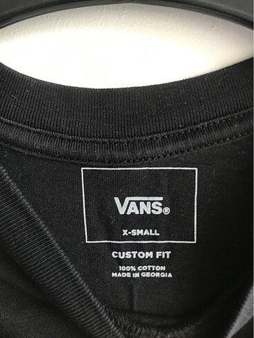 xs Beden siyah Renk Vans siyah tişört