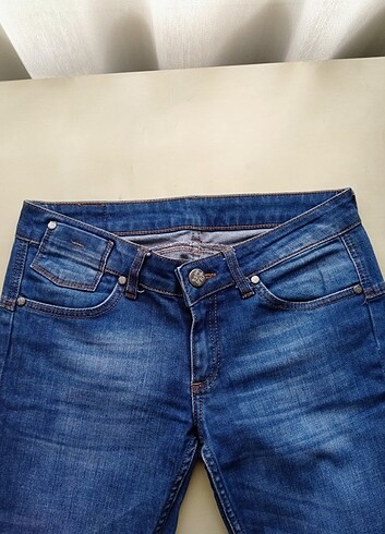 30 Beden mavi Renk Koton İspanyol Paça Jean Denim Kot Pantolon