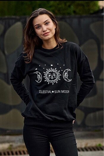 Baskılı sweatshirt