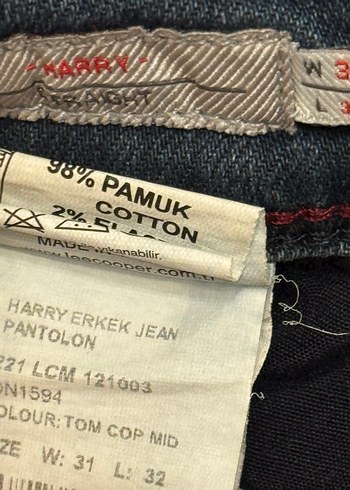 Erkek Koyu Renk Kot Pantolon - Görsel 5