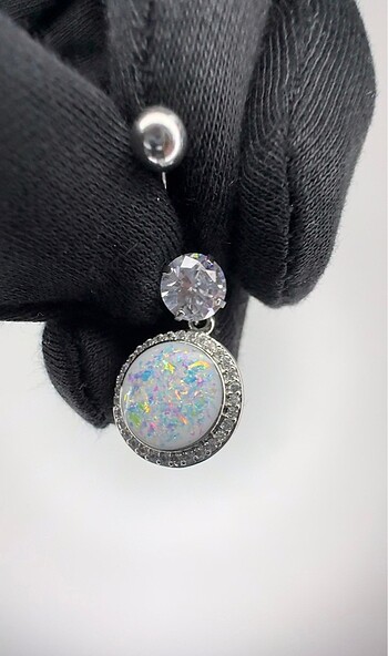 Beden Opal Taşlı Göbek Piercing 316L Cerrahi Çelik