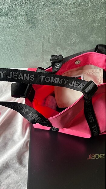 Beden pembe Renk Tommy jeans tommy hilfiger çanta