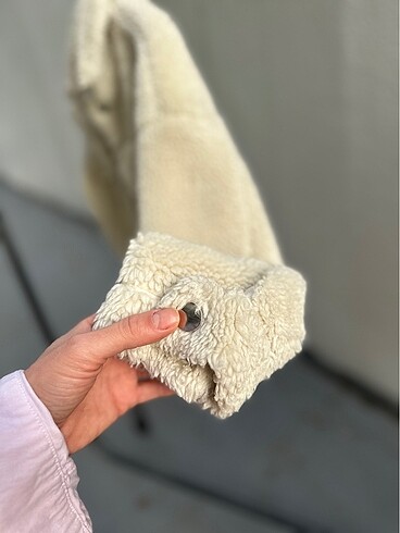 s Beden ten rengi Renk Peluş Crop ceket