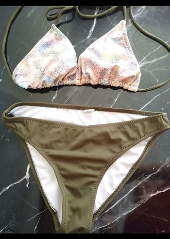 Bohem Yılan Desenli İpli Bikini Takımı