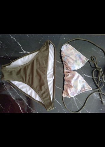 Swimtrainer Bohem Yılan Desenli İpli Bikini Takımı
