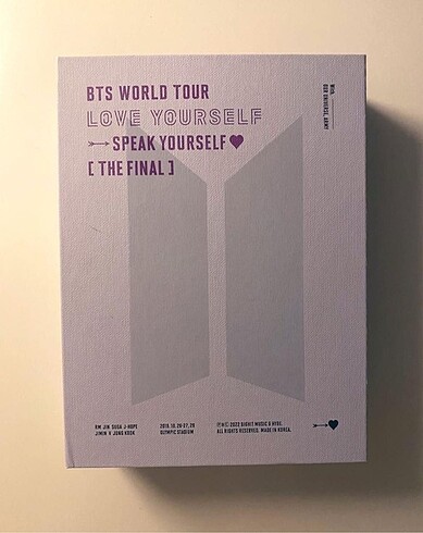 BTS Love Yourself Speak Yourself Seoul Final DVD