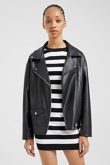 Bershka deri ceket