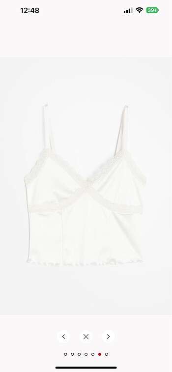 Zara H&M saten crop