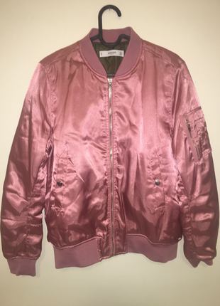 Pembe Bomber Ceket