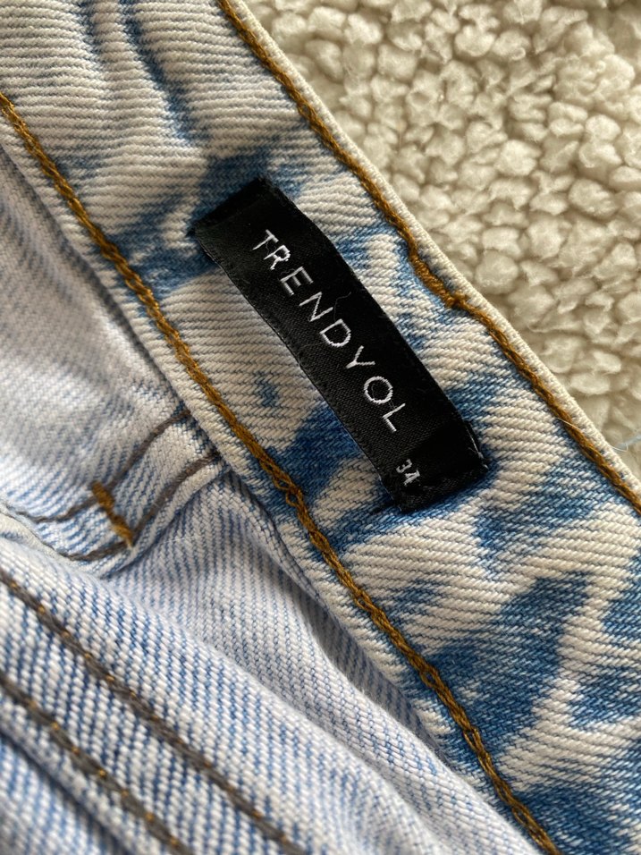 Kadın Mavi Flare jean - Görsel 2