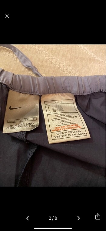 s Beden mor Renk nike paraşüt pantolon