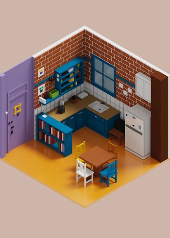 FRİENDS KİTCHEN DİORAMASI