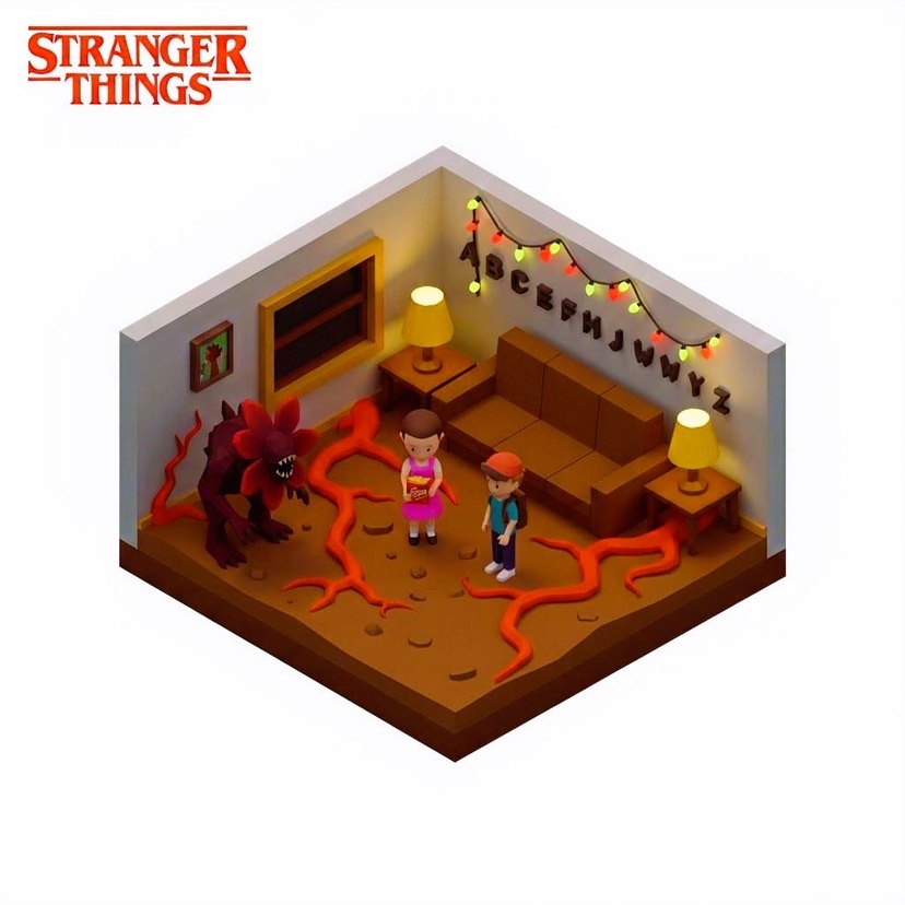 STRANGER THİNGS DİORAMASI - Görsel 2