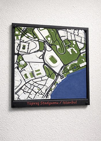 Yapışkanlı Tüpras Stadyumu İstanbul Modeli