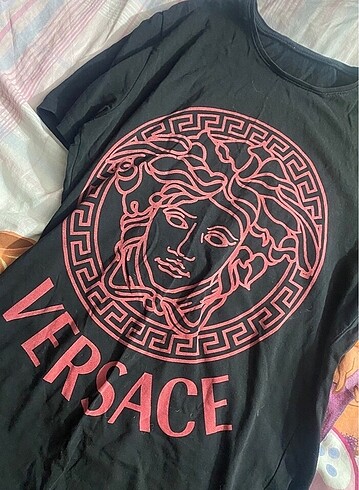 Versace versace baskılı tshirt