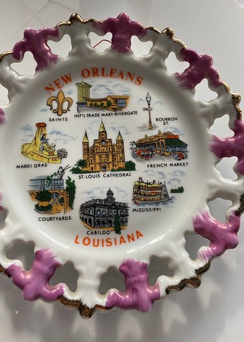 New Orleans Temalı Dekoratif Tabak - Görsel 2