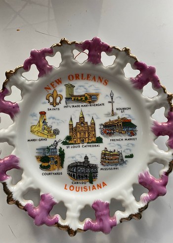 New Orleans Temalı Dekoratif Tabak - Görsel 3