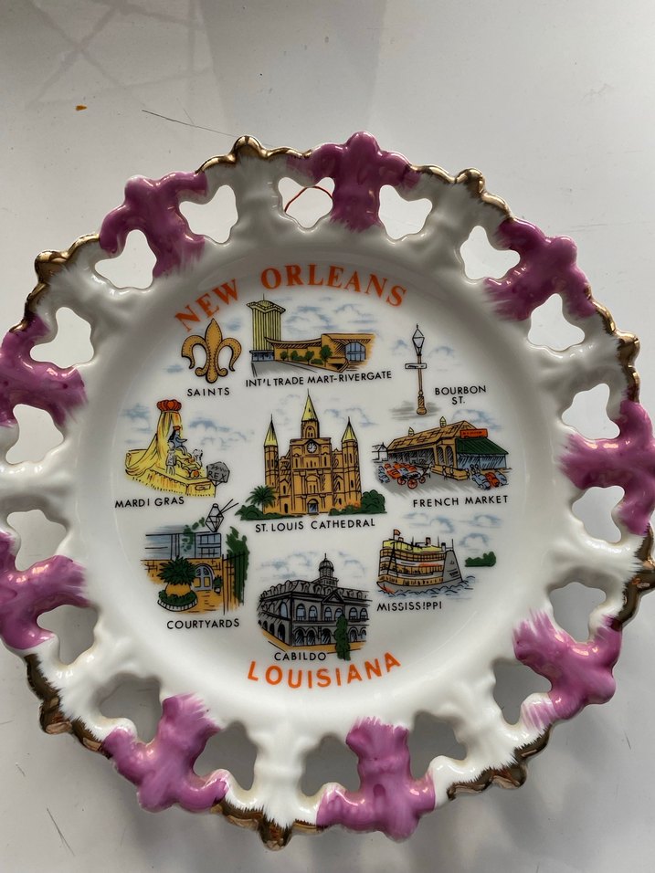 New Orleans Temalı Dekoratif Tabak - Görsel 3