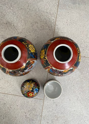 Antika Çin porselen mini vazo - Görsel 4