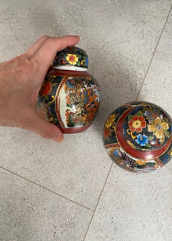 Antika Çin porselen mini vazo - Görsel 3