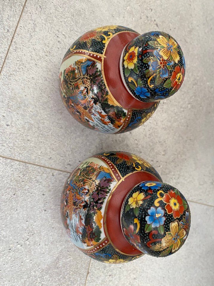 Antika Çin porselen mini vazo - Görsel 2