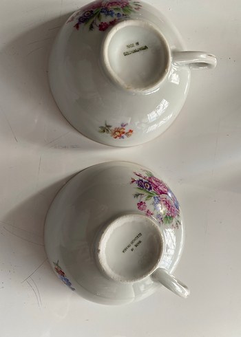Çekoslovakya Porselen Fincanlar - Görsel 6