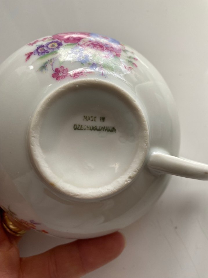 Çekoslovakya Porselen Fincanlar - Görsel 3