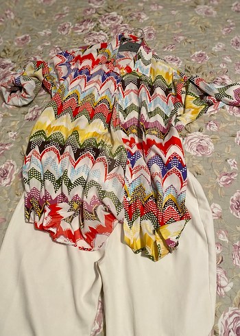 Beyaz Kumaş Kadın Pantolon - Görsel 13