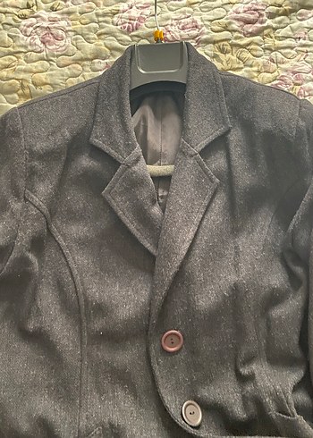 Siyah ince  Kaşe  Kaban - Görsel 9