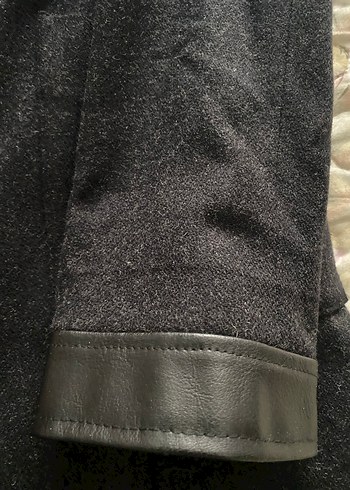 Siyah ince  Kaşe  Kaban - Görsel 7