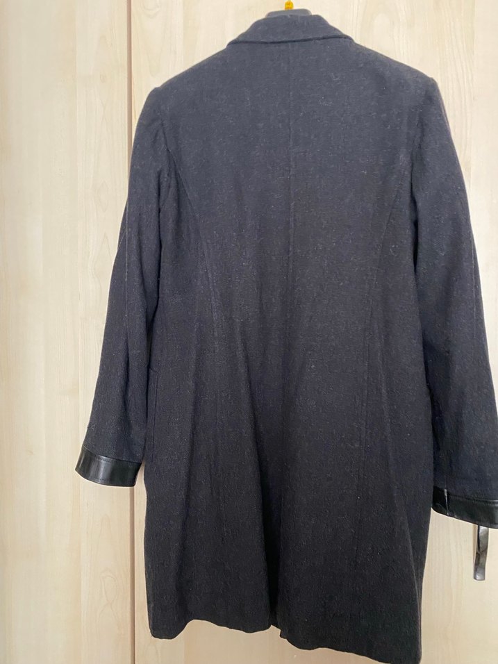 Siyah ince  Kaşe  Kaban - Görsel 4